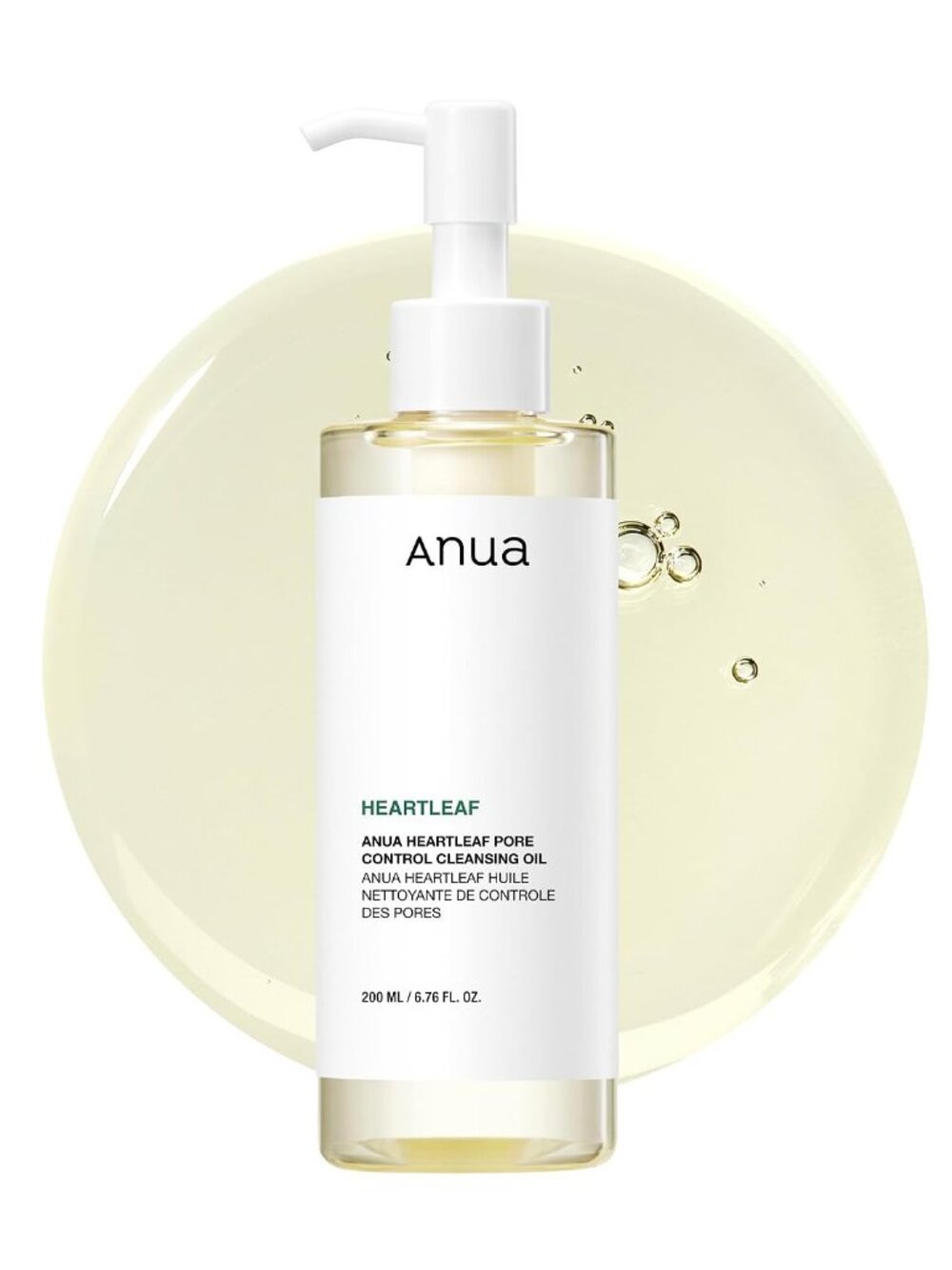 Anua Heartleaf Pore Control Cleansing Oil, Korean Skincare, 6.76 fl.oz
